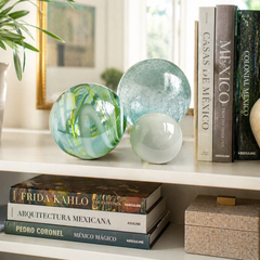 CHEERFUL & SKY Decorative Glass Balls set of 3