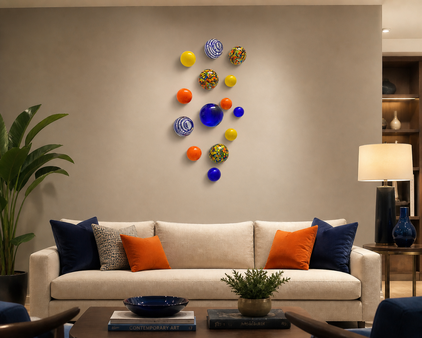 Tutti-Frutti Decorative glass balls set of 14