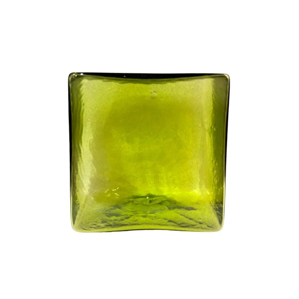 Lime 6-inch Hollow Glass Cube-Worldly Goods Too