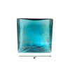 Aqua 6-inch Hollow Glass Cube-Worldly Goods Too