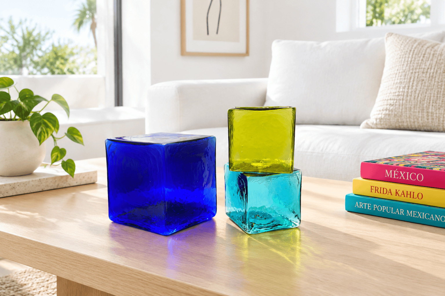 Cube/set 3-Cobalt-Lemon-Sky