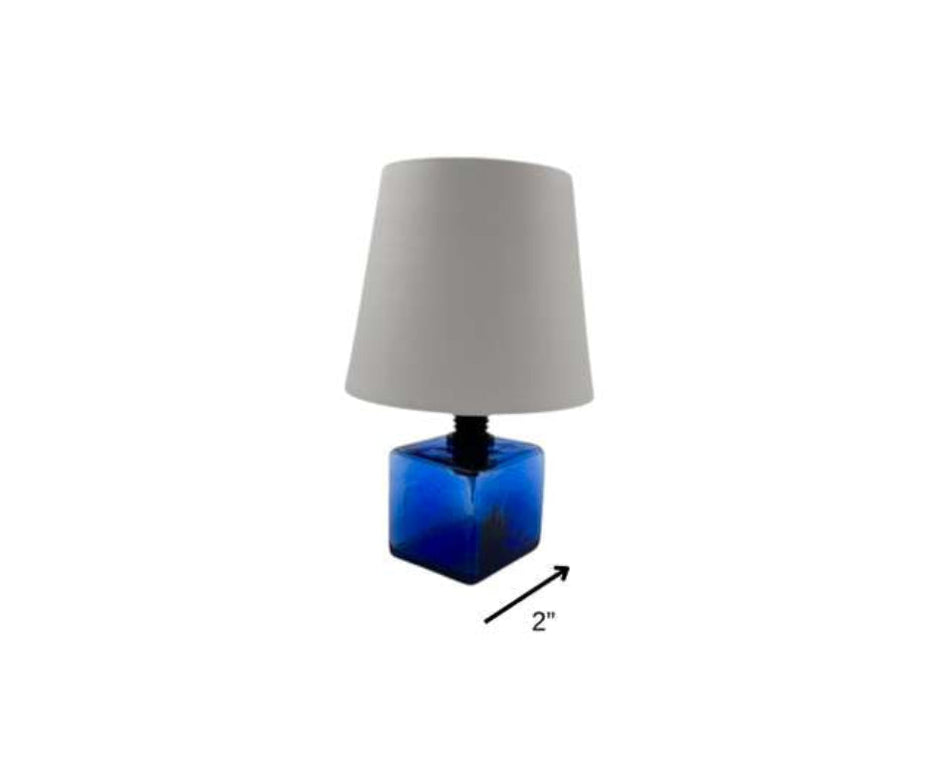 Cube Lamp, Cobalt