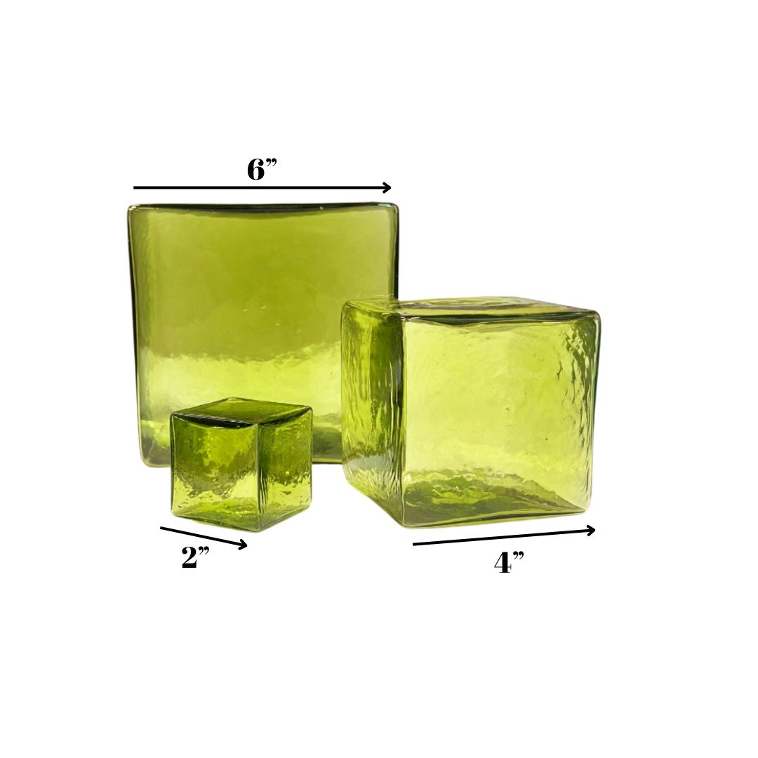 Cube set of 3-Lime