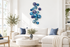 Denim Decorative Glass Balls, Wall Art Decor-Set/16