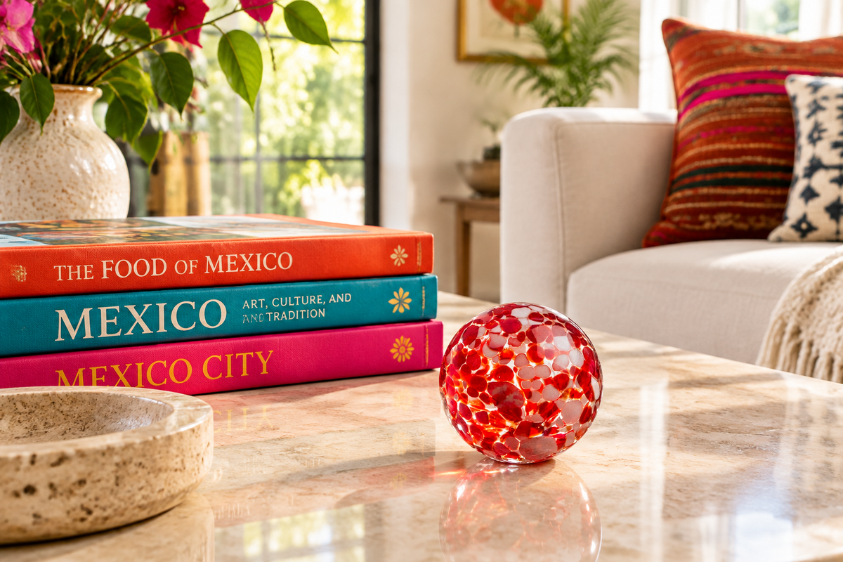 Ruby Speckled 2.5-inch Glass Ball