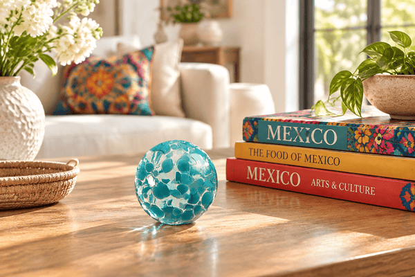 Sky Speckled 2.5-inch Glass Ball-Worldly Goods Too