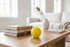 Lemon Whitewashed 2.5-inch Glass Ball-Worldly Goods Too