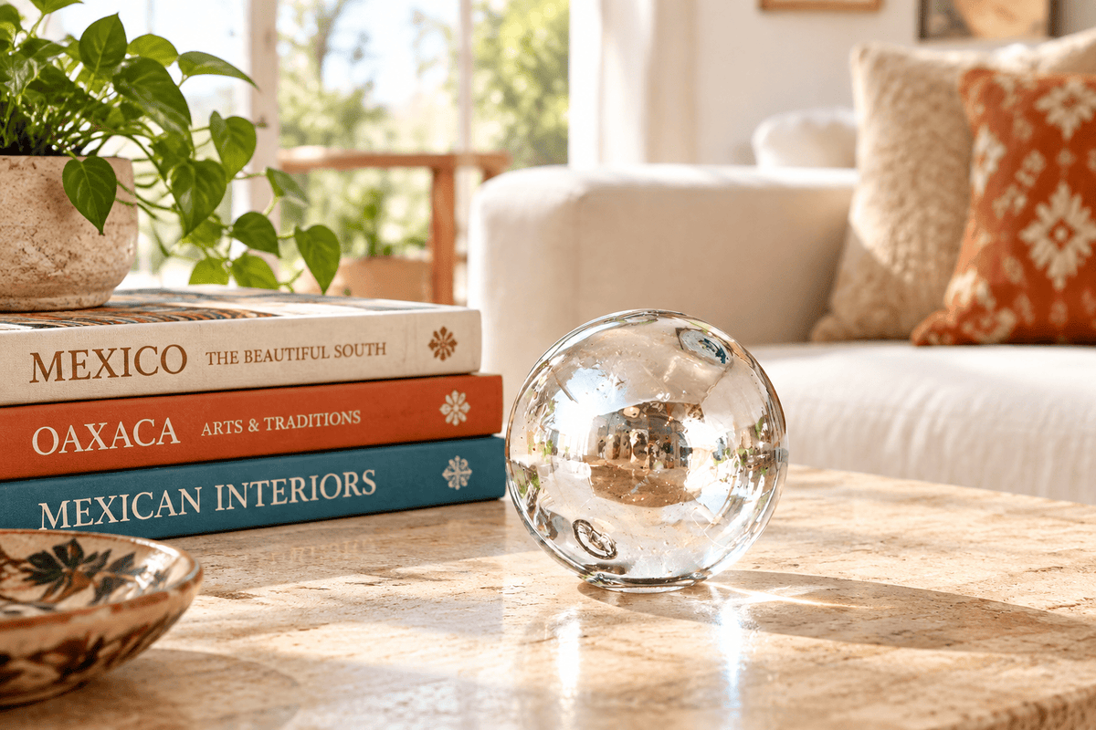 Clear Luster 3-inch Glass Ball-Worldly Goods Too
