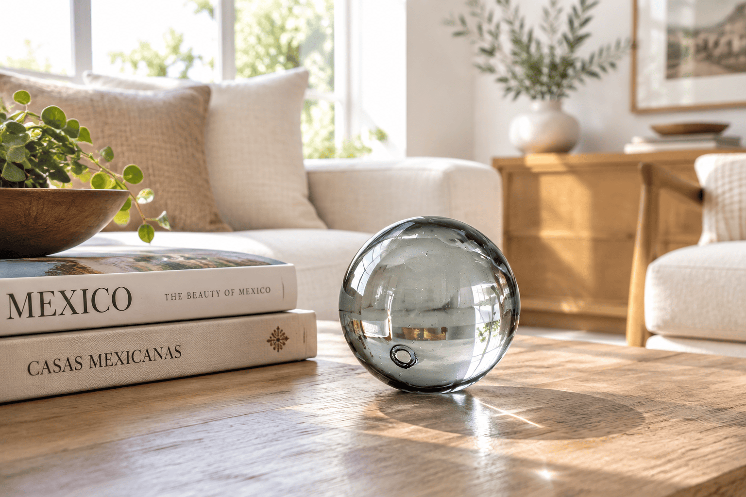 Smoke 3 -inch Glass Ball-Worldly Goods Too