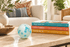Aqua WW w/Aqua Dots 3-inch Glass Ball
