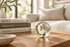Olive/White Dot & Dash 3-inch Glass Ball-Worldly Goods Too