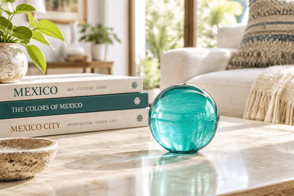 Teal 3-inch Glass Ball-Worldly Goods Too