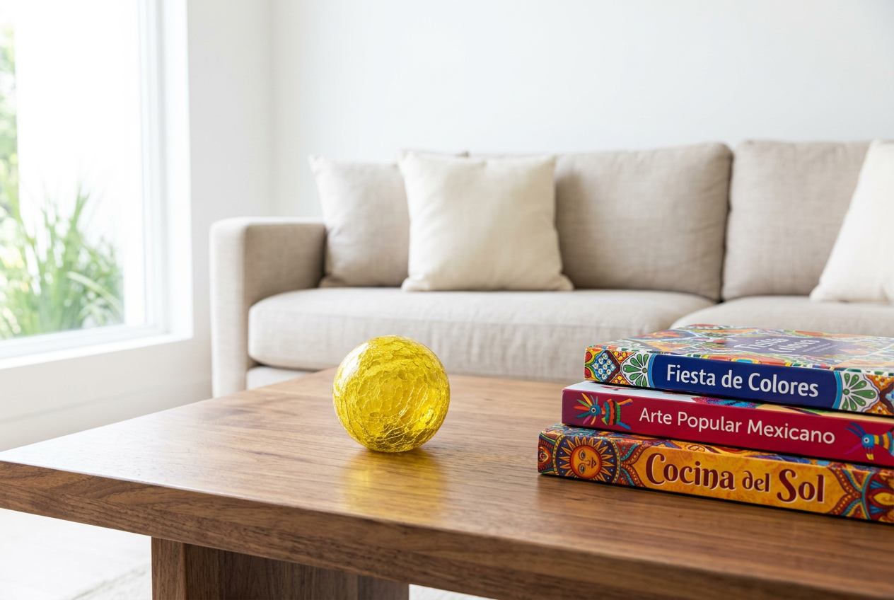 Lemon Crackle 3-inch Glass Ball-Worldly Goods Too