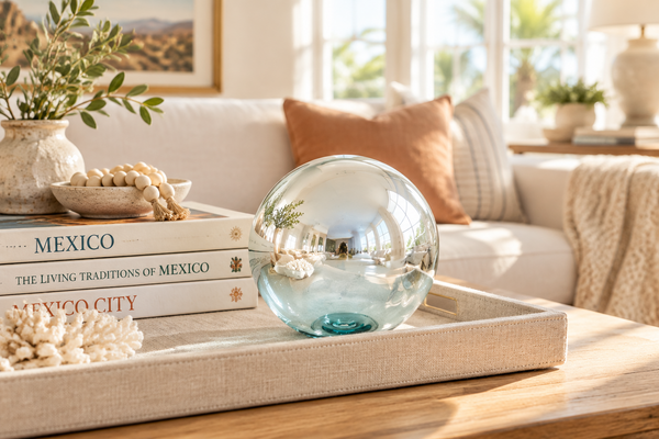 Sky Luster 4.5-inch Glass Ball-Worldly Goods Too