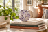 Eggplant Speckled & Wht. 4.5-inch Glass Ball