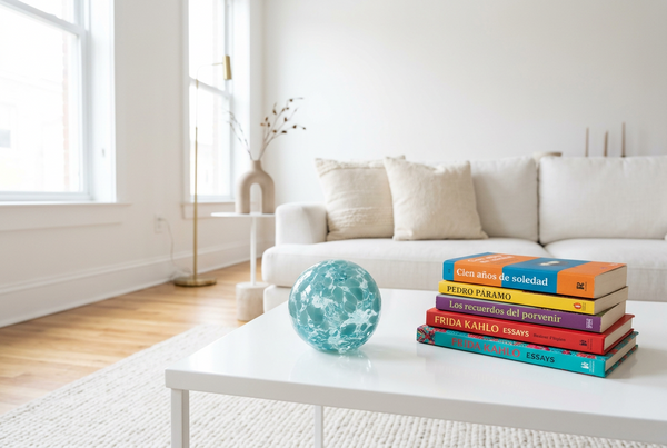Sky Speckled 4.5-inch Glass Ball-Worldly Goods Too