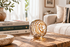 Amber Threads Clear 4.5-inch Glass Ball-Worldly Goods Too