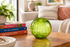 Lime Crackle 4.5-inch Glass Ball-Worldly Goods Too