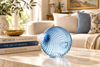 Denim Twirled 4.5-inch Glass Ball-Worldly Goods Too