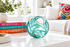 Teal Swirl Clear 6-inch Glass Ball