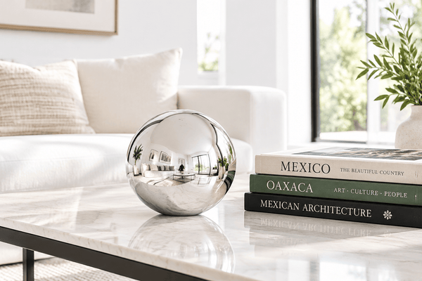 Silver 4.5-inch Glass Ball-Worldly Goods Too