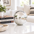 Silver plated 10-inch Glass Ball