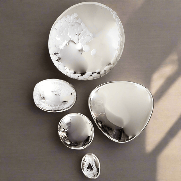 Silver Plated Wall Stones-Worldly Goods Too
