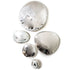 Silver plated glass wall stones.