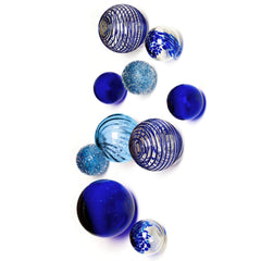 COBALT WALL SPHERES-10 PC.