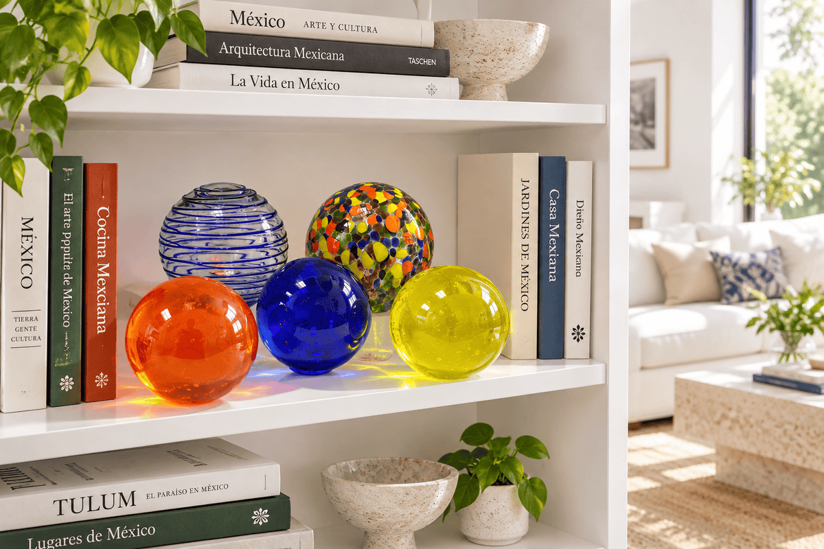 SPHERE SET OF 5 -TUTTI-FRUTTI-Worldly Goods Too