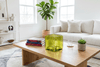 Lime 6-inch Hollow Glass Cube-Worldly Goods Too