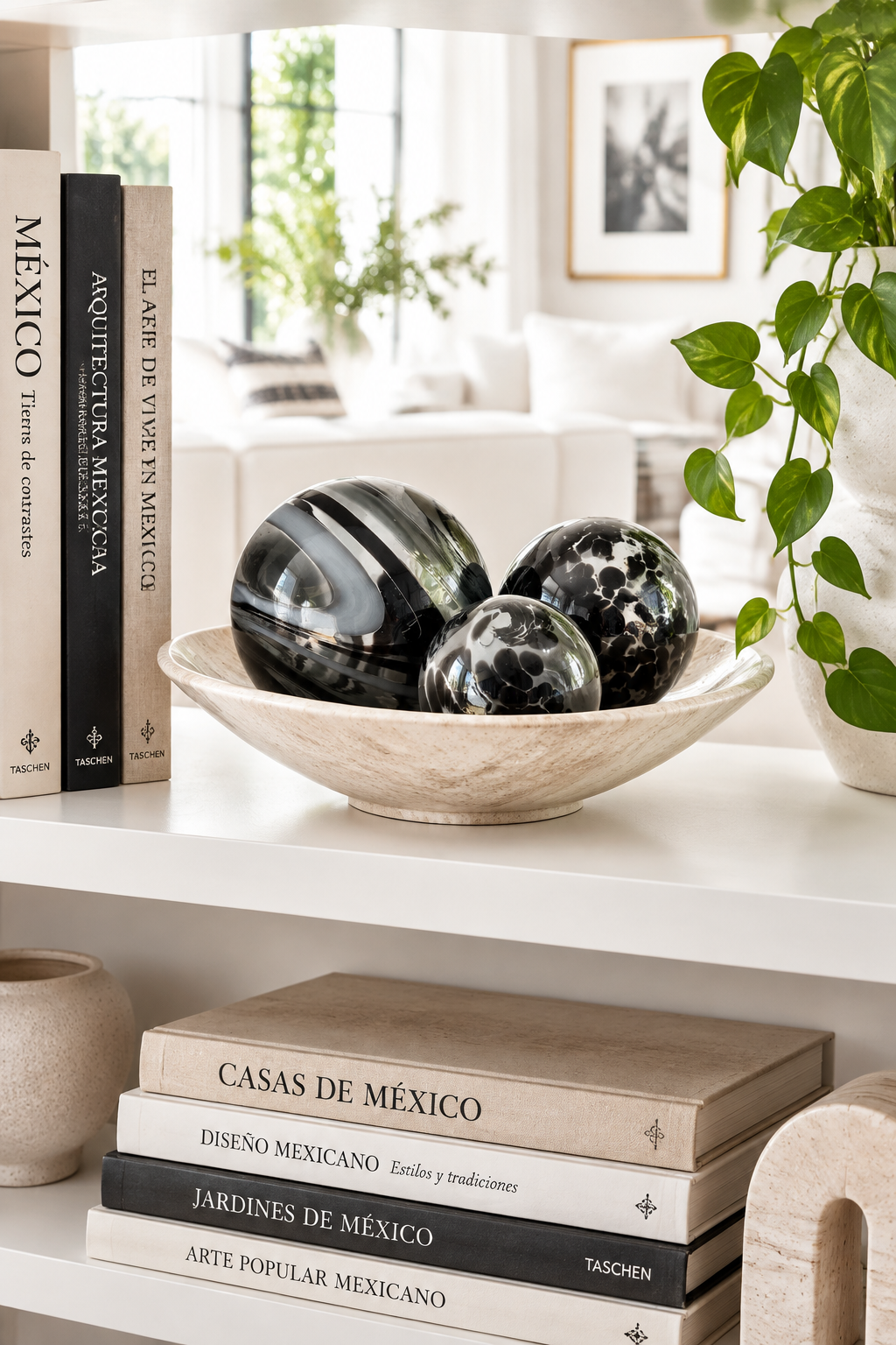 ONYX Decorative Glass Balls set of 3
