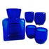 5 Piece Beverage Set - Decanter & 4 Rocks Glasses - Cobalt - Worldly Goods Too