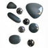 9 PC.WW STONES&Decorative Glass Balls-SMOKE - Worldly Goods Too