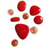 9 PC.WW STONES&Decorative Glass Balls-MELON - Worldly Goods Too