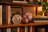 BERRY & WHITE Decorative Glass Balls set of 3