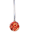 Christmas Ornament Ruby Speckled Worldly Goods Glass