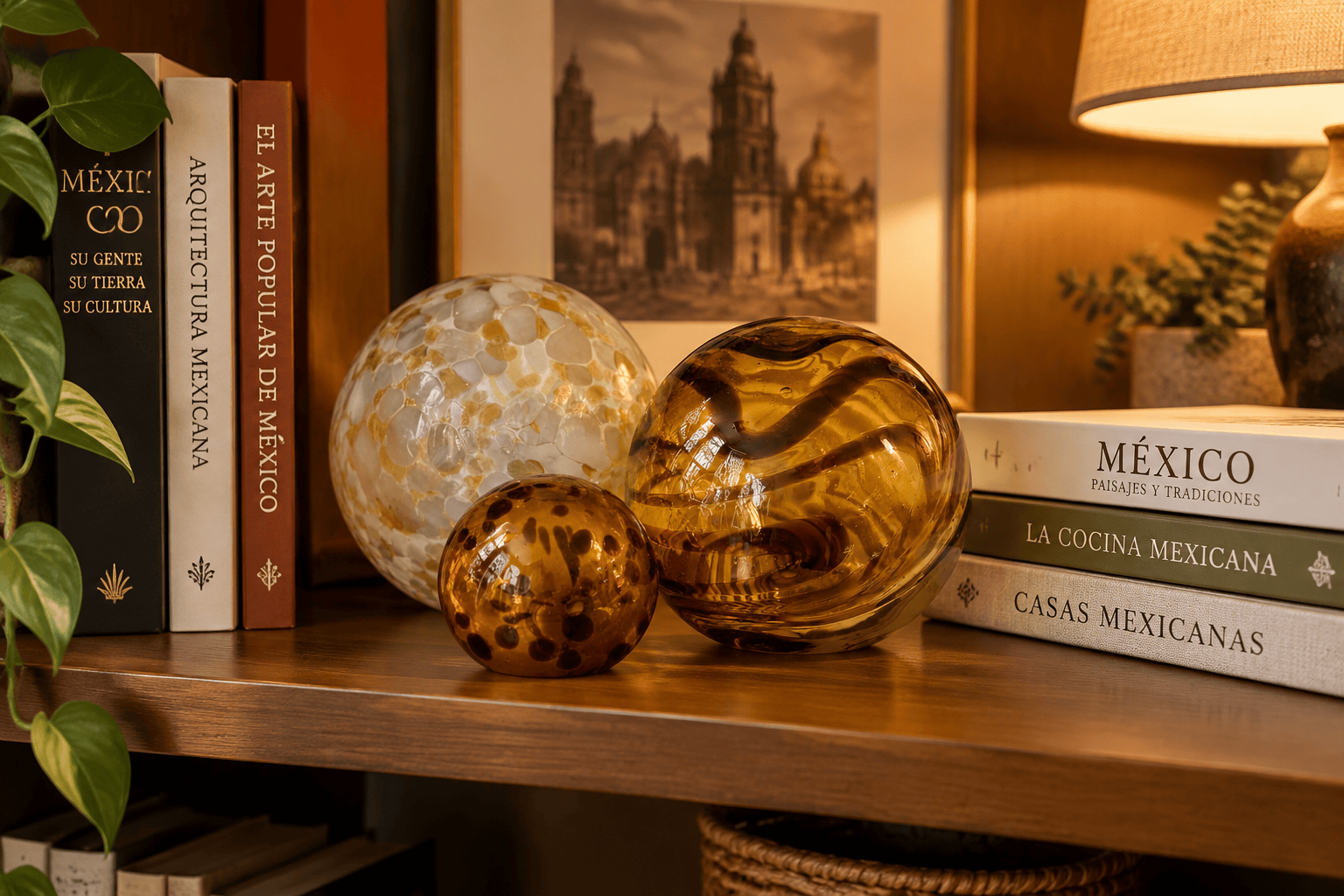 TIGER Decorative Glass Balls set of 3-Worldly Goods Too