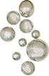 BASIC SILVER WALL SPHERES SET/9