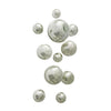 Silver Crackle Decorative Glass Balls, Wall Art Decor