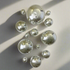 Silver set of 13 Wall Spheres.