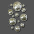 Silver set of 13 Wall Spheres.