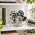 Glass Balls Sphere Set of 5 - Onyx Plated-Worldly Goods Too