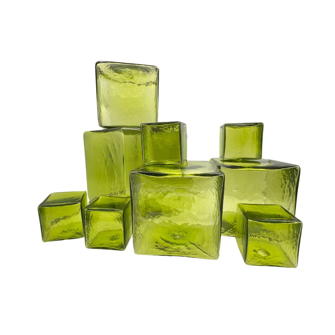 Cube set of 3-Lime