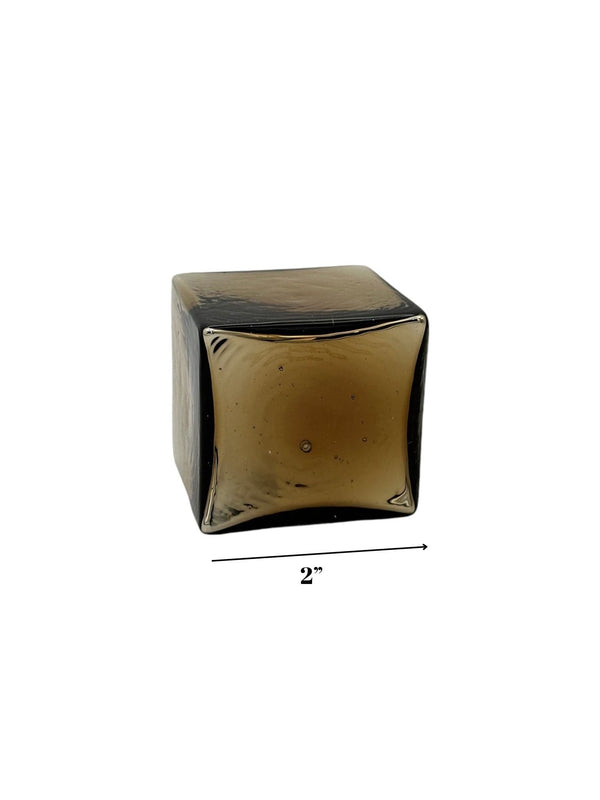 2" Cube-Silver Chocolate-Worldly Goods Too