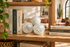 WHITE Decorative Glass Balls set of 3