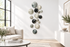 City Decorative Glass Balls, Wall Art Decor-15 Pc.