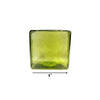 Lime 4-inch Hollow Glass Cube-Worldly Goods Too