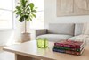 Lime 4-inch Hollow Glass Cube-Worldly Goods Too