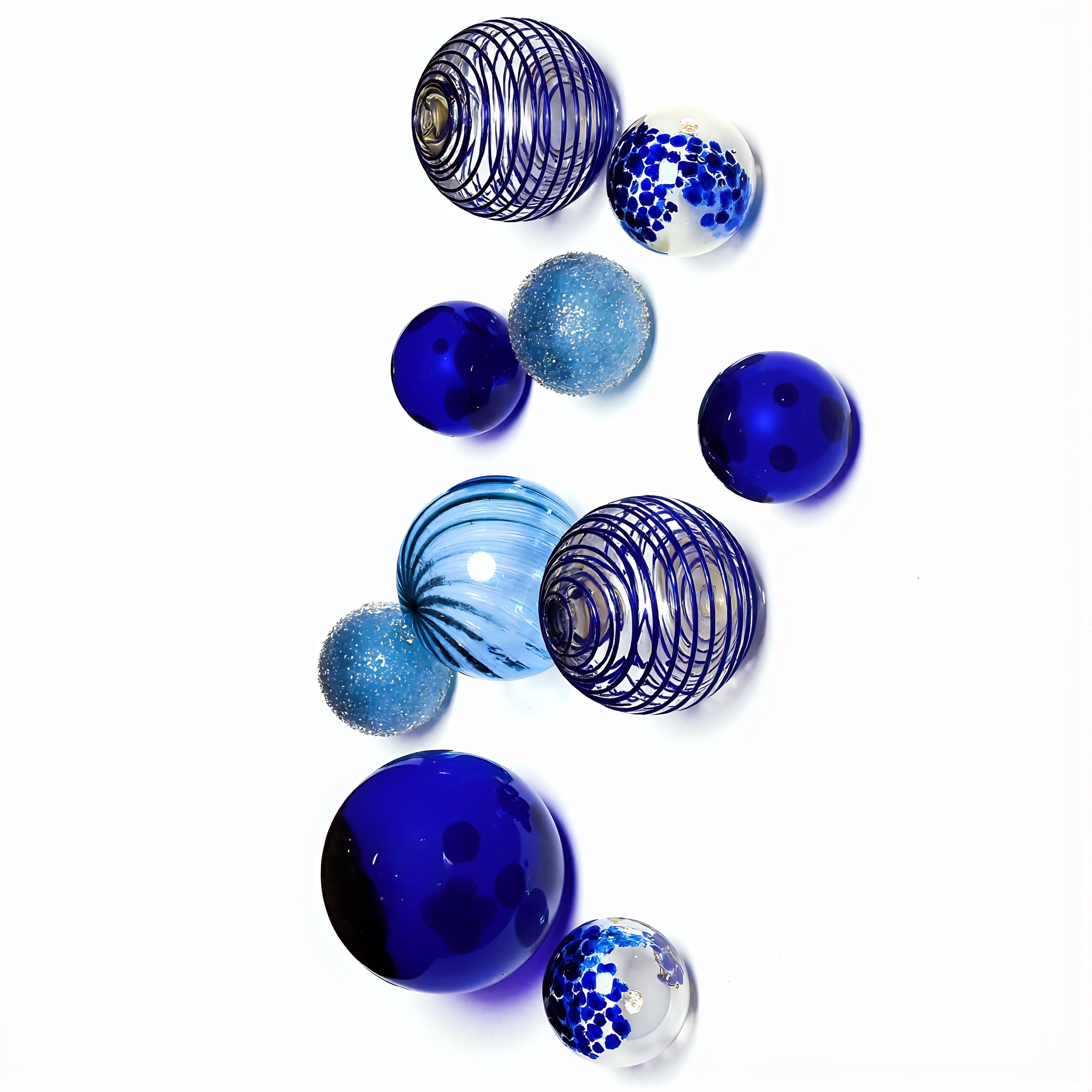 COBALT WALL SPHERES-10 PC.